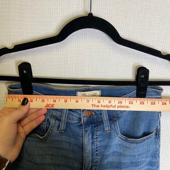 Madewell | 9” Mid‎ Rise Skinny Jeans 27 Medium Wash - Picture 5 of 8